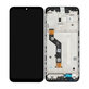 Schermo per Motorola Moto G9 Play, Black, Vetro touch con cornice, 5D68C17397, Genuine Service Pack