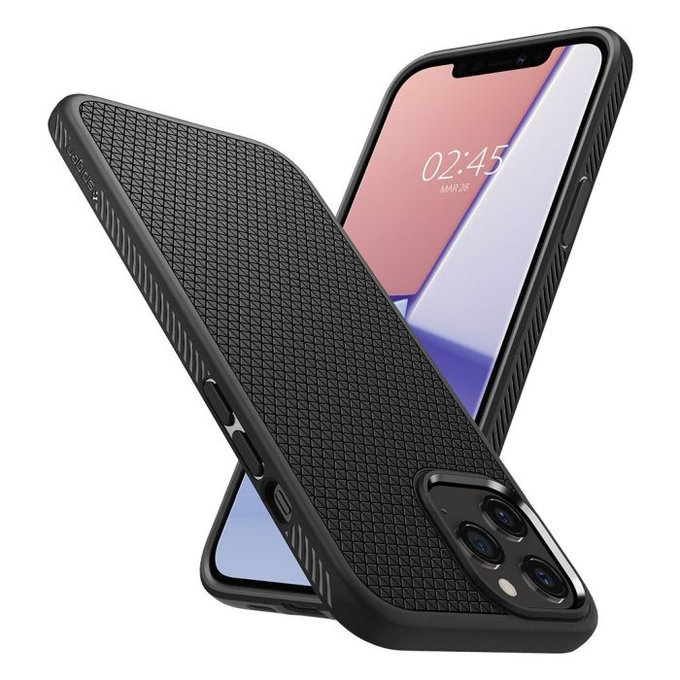 Custodia Liquid Air per iPhone 12, 12 Pro, Black, Spigen