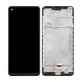 Schermo per Samsung A21s A217F, Black, Vetro touch con cornice