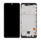 Schermo OLED per Samsung A41 A415F, Prism Crush Black, Vetro touch con cornice