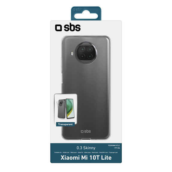 Custodia Skinny per Xiaomi Mi 10T Lite 5G, Transparent, SBS