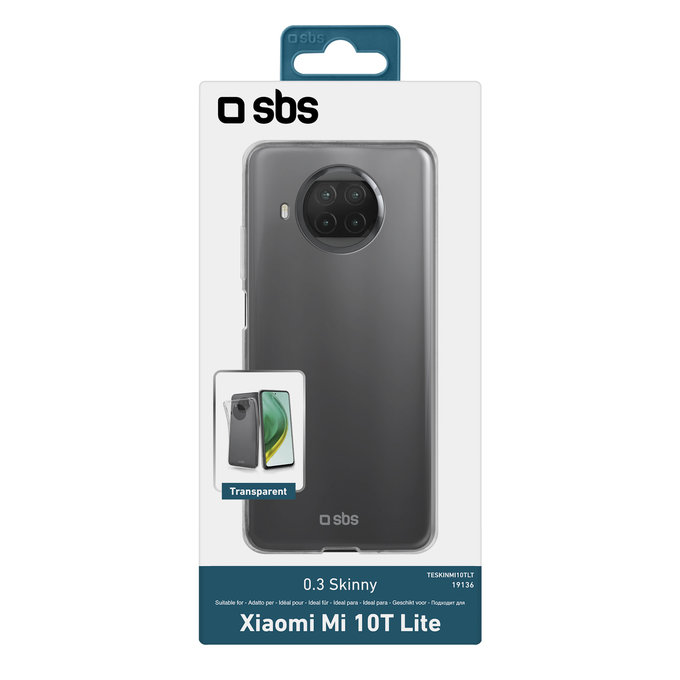 Custodia Skinny per Xiaomi Mi 10T Lite 5G, Transparent, SBS