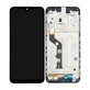 Schermo per Motorola Moto E7 Plus XT2081, Black, Vetro touch con cornice, 5D68C17416, Genuine Service Pack