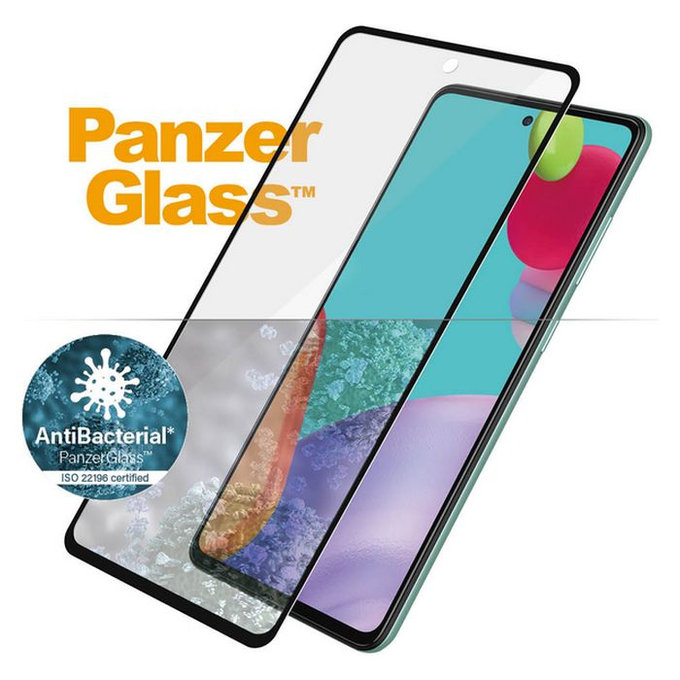Vetro temperato Case Friendly AB per Samsung A52, A52 5G, A52s, A53 5G, Black, PanzerGlass