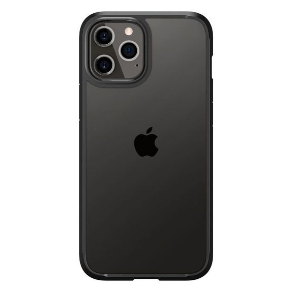 Custodia Ultra Hybrid per iPhone 12, 12 Pro, Black, Spigen