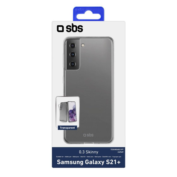 Custodia Skinny per Samsung S21+, Transparent, SBS