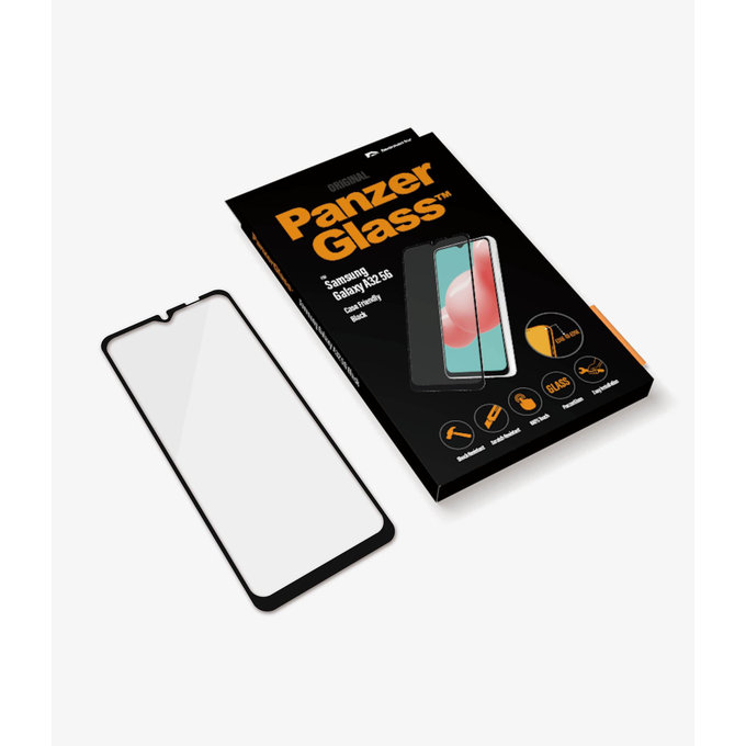 Vetro temperato Case Friendly per Samsung A32 5G, Black, PanzerGlass