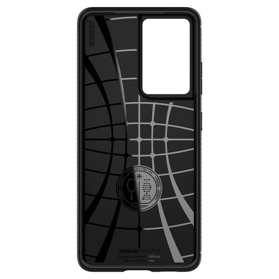 Custodia Rugged Armor per Samsung S21 Ultra, Black, Spigen