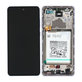 Schermo per Samsung A72 A725F, A726B, Awesome Violet, Vetro touch con cornice e batteria, GH82-25541C, GH82-25542C, Genuine Service Pack