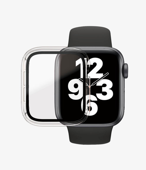 Vetro temperato Full Body AB per Apple Watch 4, 5, 6, SE (1st gen), SE (2nd gen) 40mm, Transparent, PanzerGlass