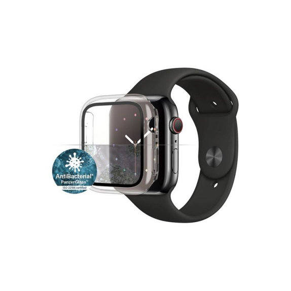 Vetro temperato Full Body AB per Apple Watch 4, 5, 6, SE (1st gen), SE (2nd gen) 44mm, Transparent, PanzerGlass