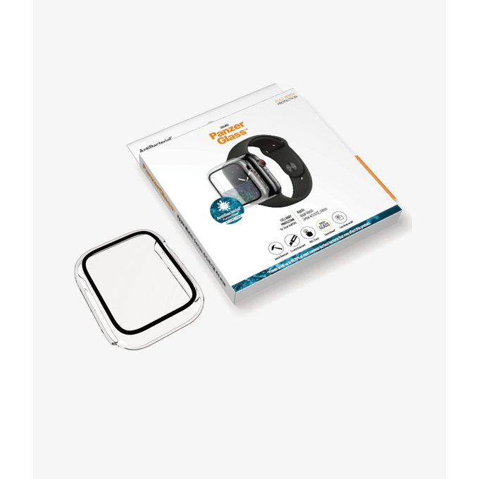 Vetro temperato Full Body AB per Apple Watch 4, 5, 6, SE (1st gen), SE (2nd gen) 44mm, Transparent, PanzerGlass