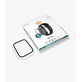 Vetro temperato Full Body AB per Apple Watch 4, 5, 6, SE (1st gen), SE (2nd gen) 44mm, Transparent, PanzerGlass