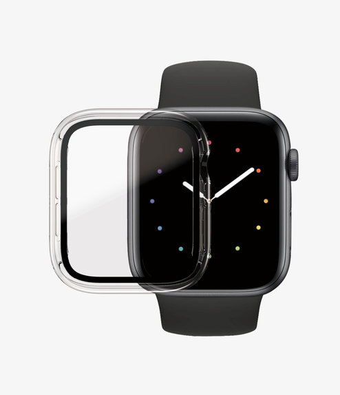Vetro temperato Full Body AB per Apple Watch 4, 5, 6, SE (1st gen), SE (2nd gen) 44mm, Transparent, PanzerGlass