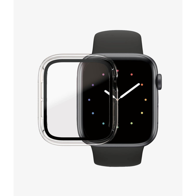 Vetro temperato Full Body AB per Apple Watch 4, 5, 6, SE (1st gen), SE (2nd gen) 44mm, Transparent, PanzerGlass