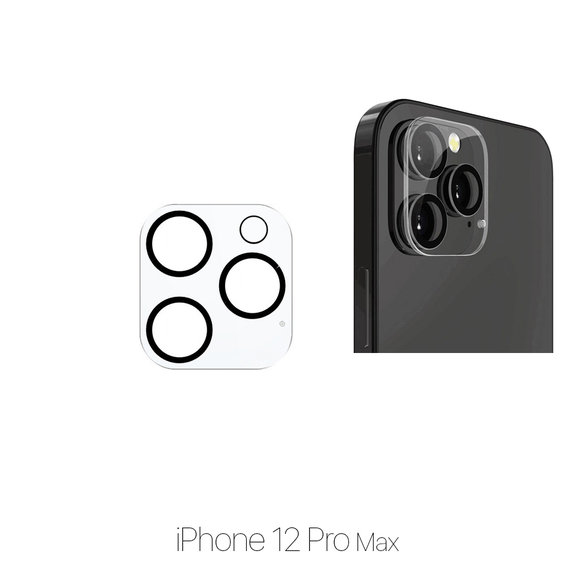 Protezione obiettivo fotocamera posteriore per iPhone 12 Pro Max, FixPremium