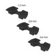 Ammortizzatori di vibrazione 3pcs per Xiaomi Mi Electric Scooter 1S, 2 M365, Essential, Pro, Pro 2, Black