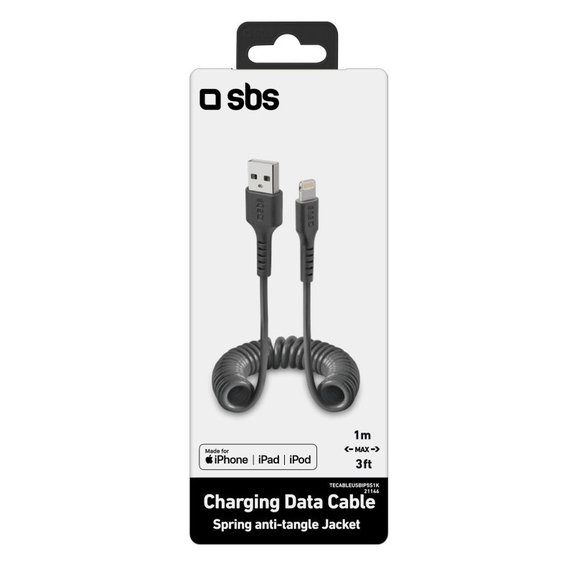 Cavo da Lightning a USB 1 m, Black, SBS