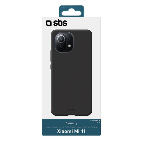 Custodia Sensity per Xiaomi Mi 11, Black, SBS