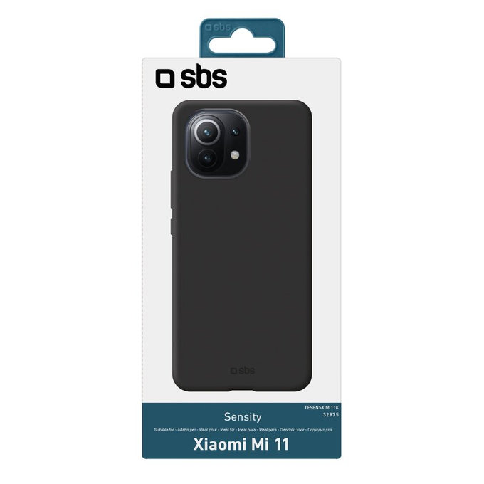 Custodia Sensity per Xiaomi Mi 11, Black, SBS