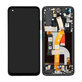 Schermo per Asus Zenfone 8 ZS590KS, Obsidian Black, Vetro touch con cornice, 90AI0061-R20010, Genuine Service Pack