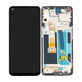 Schermo per OnePlus Nord N10 5G, Midnight Ice, Vetro touch con cornice, 2011100239, Genuine Service Pack