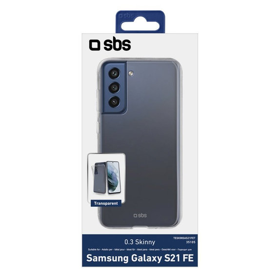 Custodia Skinny per Samsung S21 FE, Transparent, SBS