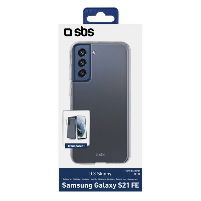 Custodia Skinny per Samsung S21 FE, Transparent, SBS
