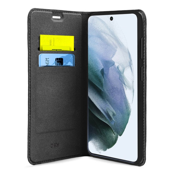 Custodia Book Wallet Lite per Samsung S21 FE, Black, SBS
