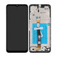 Schermo per Samsung A22 5G A226B, Black, Vetro touch con cornice, GH81-20694A, Genuine Service Pack