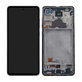Schermo per Samsung A52 A525F, A526B, Awesome White, Vetro touch con cornice, GH82-25524D, GH82-25526D, GH82-25754D, GH82-25602D, Genuine Service Pack