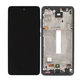 Schermo per Samsung A52 A525F, A526B, Awesome Black, Vetro touch con cornice, GH82-25524A, GH82-25526A, GH82-25754A, GH82-25602A, Genuine Service Pack