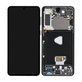 Schermo per Samsung S21 Plus G996B, Phantom Black, Vetro touch con cornice, GH82-24554A, GH82-24553A, GH82-27267A, Genuine Service Pack