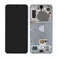Schermo per Samsung S21 Plus G996B, Phantom Silver, Vetro touch con cornice, GH82-24554C, GH82-27268C, GH82-24553C, Genuine Service Pack