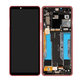Schermo per Sony Xperia 10 III, Pink, Vetro touch con cornice, A5034095A, Genuine Service Pack