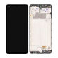 Schermo per Samsung M32 M325F, Black, Vetro touch con cornice, GH82-25981A, GH82-26193A, Genuine Service Pack
