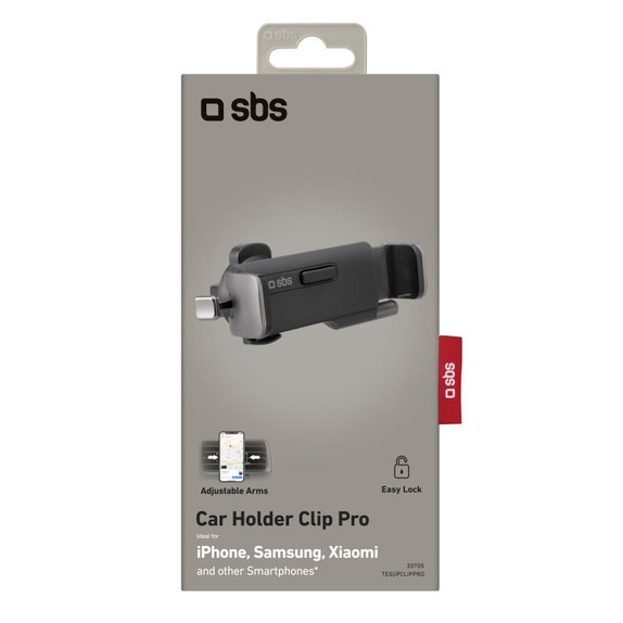 Supporto auto Clip Pro universale per bocchetta, Black, SBS