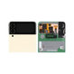 Schermo per Samsung Z Flip 3 F711B, Cream, Vetro touch con cornice, External, GH97-26773B, Genuine Service Pack