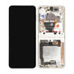 Schermo per Samsung Z Flip 3 F711B, Cream, Vetro touch con cornice, GH82-27243B, GH82-27244B, Genuine Service Pack