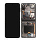 Schermo per Samsung Z Flip 3 F711B, Phantom Black, Vetro touch con cornice, GH82-26273A, GH82-27243A, GH82-27244A, Genuine Service Pack