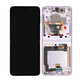 Schermo per Samsung Z Flip 3 F711B, Lavender, Vetro touch con cornice, GH82-26273D, GH82-27244D, Genuine Service Pack