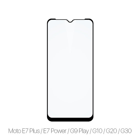 Vetro temperato FullCase per MotGoldla Moto E7 Plus, E7 Power, G9 Play, G10, G20, G30, FixPremium