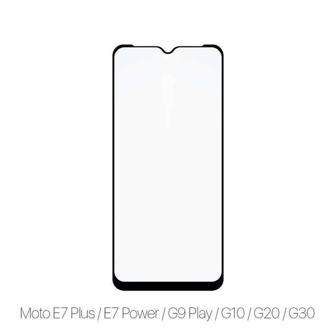 Vetro temperato FullCase per MotGoldla Moto E7 Plus, E7 Power, G9 Play, G10, G20, G30, FixPremium