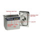 Pulitore a ultrasuoni in acciaio inox per Baku BK-3550, 0.5L