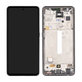 Schermo per Samsung A52s 5G A528B, Awesome Black, Vetro touch con cornice, GH82-26861A, GH82-26863A, GH82-26910A, GH82-26909A, Genuine Service Pack