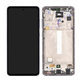 Schermo per Samsung A52s 5G A528B, Awesome Violet, Vetro touch con cornice, GH82-26861C, GH82-26909C, GH82-26863C, GH82-26910C, Genuine Service Pack