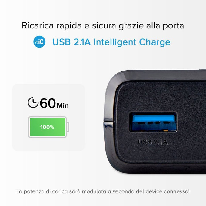PowerBank 20 000mAh, 2x USB 2.1A, Black, SBS