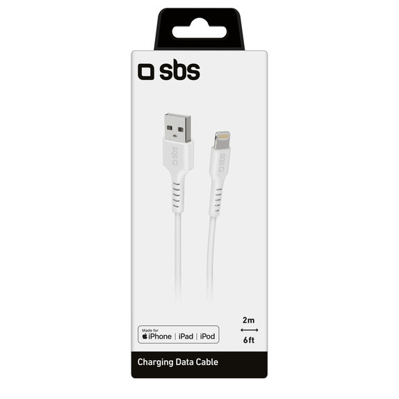 Cavo da Lightning a USB 2 m, White, SBS