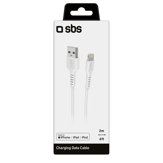 Cavo da Lightning a USB 2 m, White, SBS