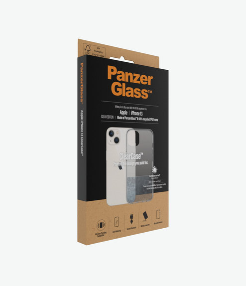 Custodia ClearCase AB per iPhone 13, Transparent, PanzerGlass